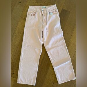 Refuge wide Leg Jeans in Light Pink | size 9 | VGuC